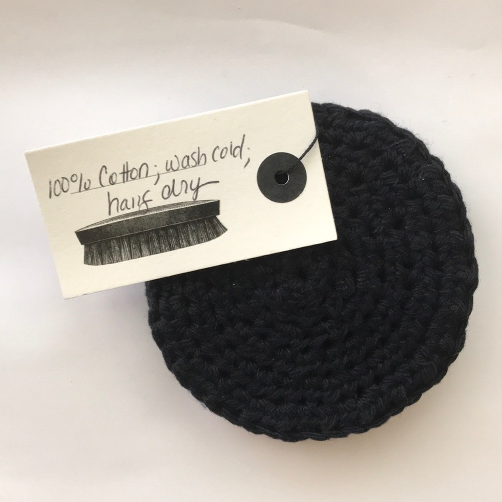 3 large handmade face scrubbies
